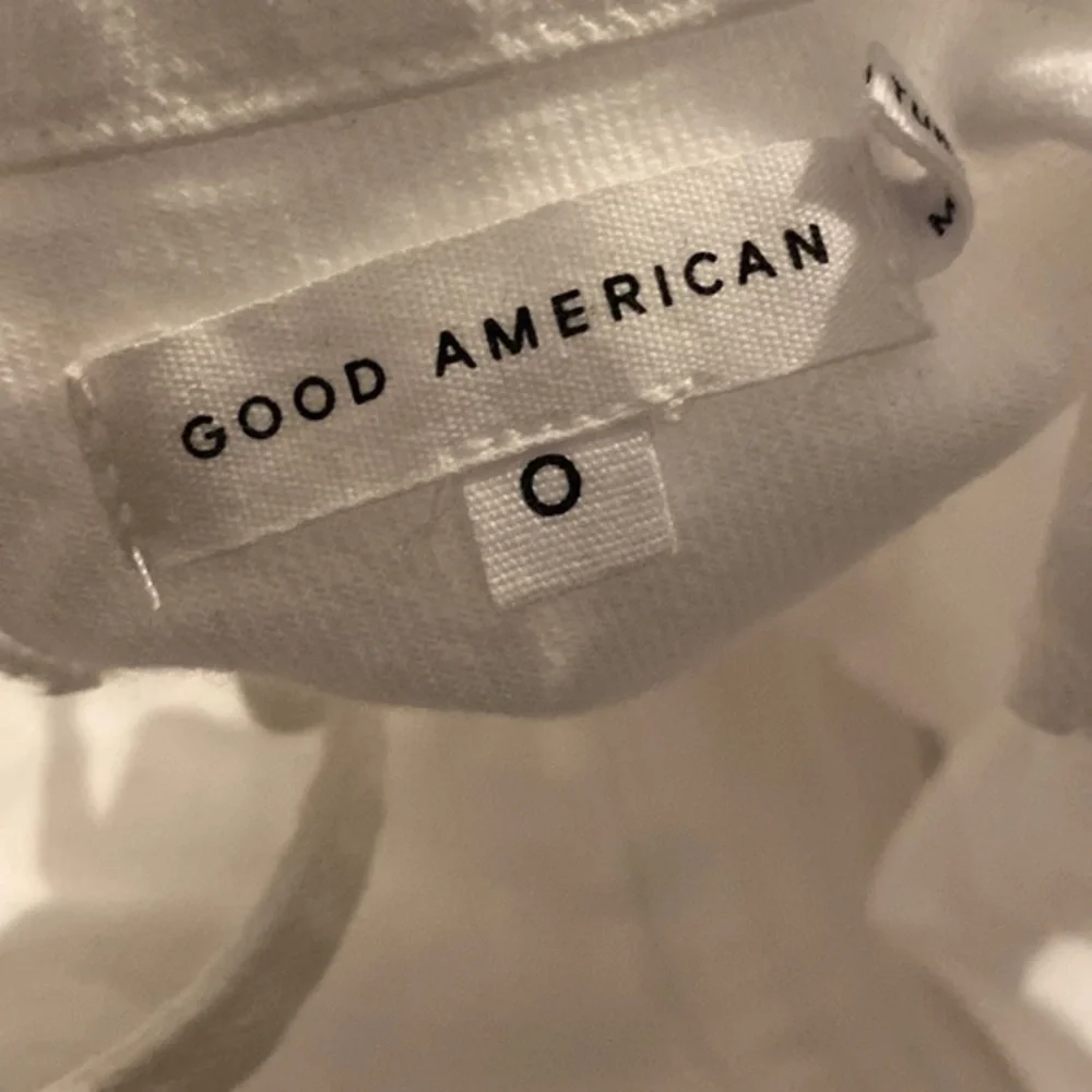 Good American Vacay Lace-Up Stretch Denim Jumpsuit in White001_7